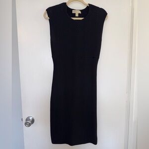 Michael Kors Black Textured Mini Dress